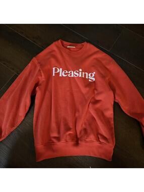 Pleasing Women's Red and Orange Sweatshirt